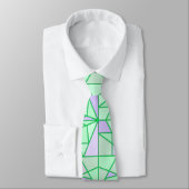 Neck Tie mit Grün und Design Krawatte (Gebunden)