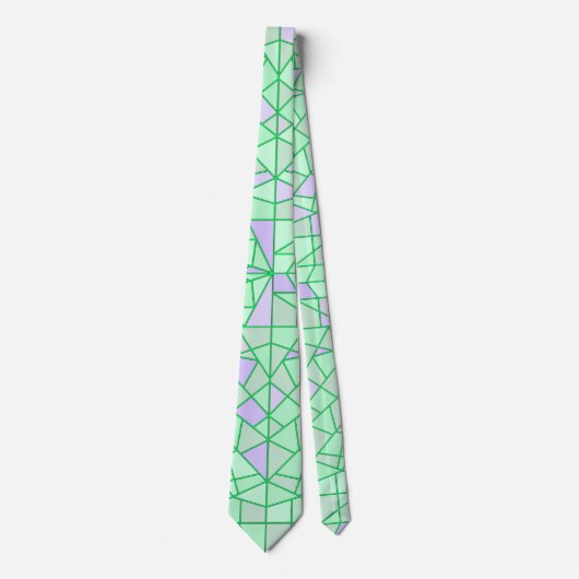 Neck Tie mit Grün und Design Krawatte (Vorderseite)