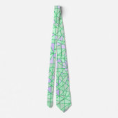 Neck Tie mit Grün und Design Krawatte (Rückseite)