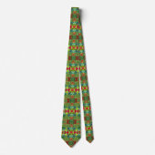 Neck Tie mit grünen Rose und Rot Krawatte (Vorderseite)