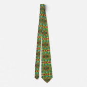 Neck Tie mit grünen Rose und Rot Krawatte (Rückseite)