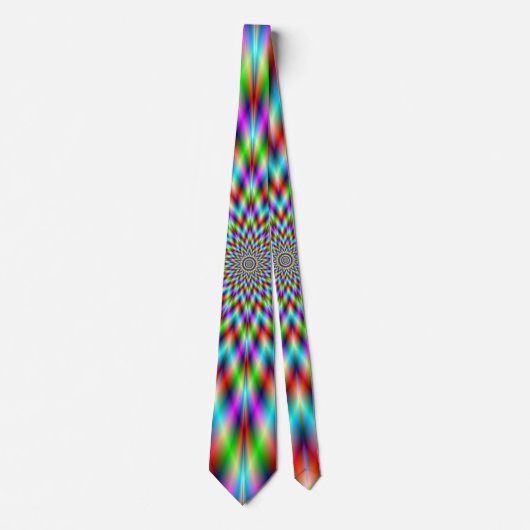 Neck Tie Neon Star Exploding Krawatte (Vorderseite)