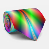 Neck Tie Neon Star Exploding Krawatte (Gerollt)