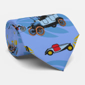 Neck TIE niedlich mit antiker Fahrzeugkonstruktion Krawatte (Gerollt)