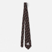 Neck Tie (schwarz) - Ailanthus Moth Krawatte (Rückseite)