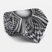 Neck Tie, Schwarz und Weiß Krawatte (Gerollt)