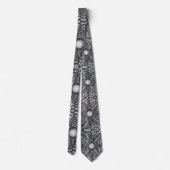 Neck Tie, Schwarz und Weiß Krawatte (Rückseite)