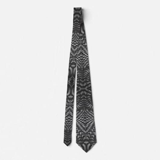 Neck Tie, Schwarz und Weiß Krawatte (Rückseite)