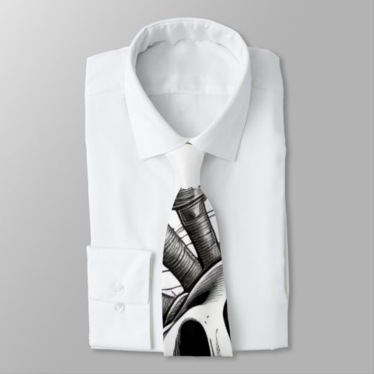 Neck Tie - Skull Design Krawatte (Gebunden)