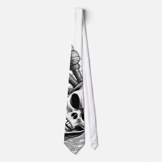 Neck Tie - Skull Design Krawatte (Vorderseite)