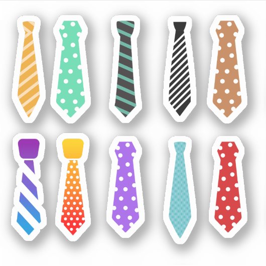 Neck Tie Stickers Aufkleber (Vorderseite)