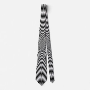 Neck Tie Super Nova in Schwarz und Weiß Krawatte