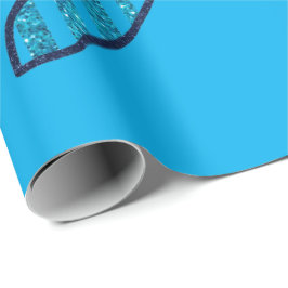 Neck Tie Vatertag Glitzer Geschenkpapier