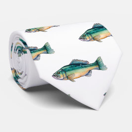 Neck Tie - Watercolor Serie: Bass Krawatte