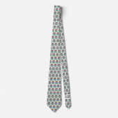 Neck Tie (weiß) - 3 Pillenbecher Krawatte (Vorderseite)
