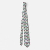 Neck Tie (weiß) - 3 Pillenbecher Krawatte (Rückseite)