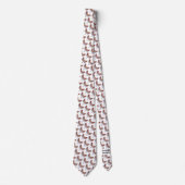Neck Tie (weiß) - Ailanthus Moth Krawatte (Vorderseite)