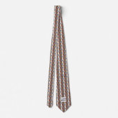 Neck Tie (weiß) - Große Katzen Krawatte (Rückseite)