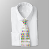Neck Tie (weiß) - Rainbow Pill Bugs Krawatte (Gebunden)