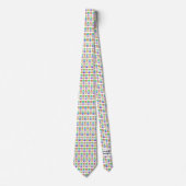 Neck Tie (weiß) - Rainbow Pill Bugs Krawatte (Vorderseite)