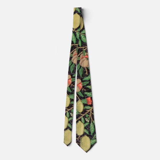 NECK TIE : WILLIAM MORRIS : POMEGRANATE KRAWATTE (Rückseite)
