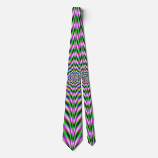 Neck Tie Zwölf Psychedelic Web Krawatte (Vorderseite)