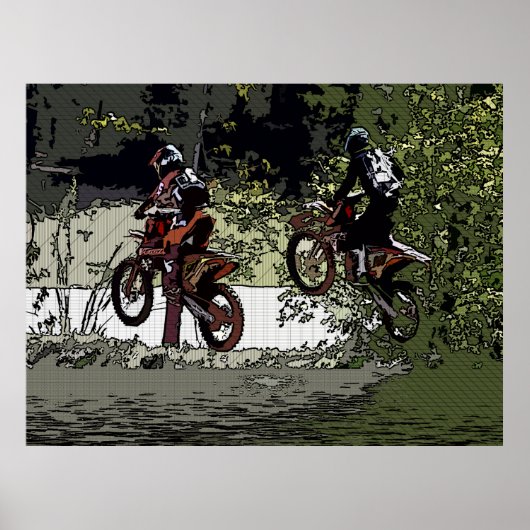 Neck und Neck - Motocross Racers Poster (Vorne)
