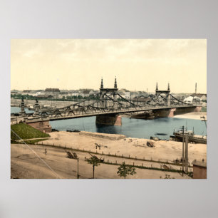 Neckarbrücke, Mannheim, Deutschland Poster