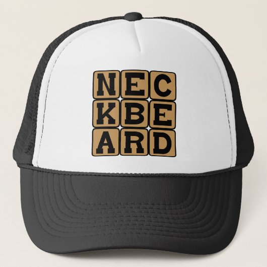Neckbeard, Internet Meme Truckerkappe (Vorderseite)