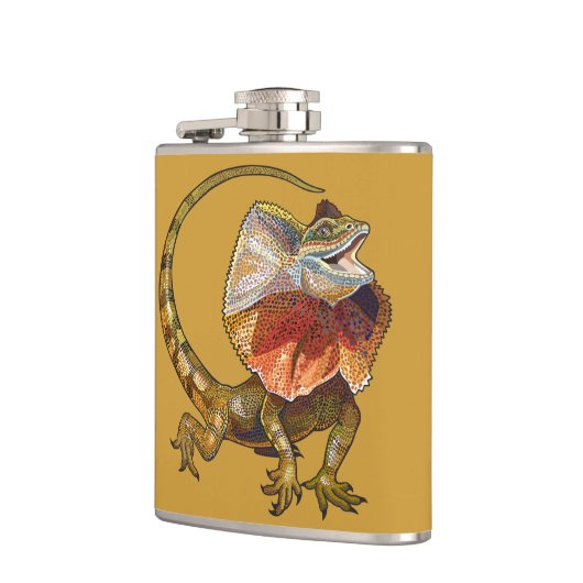 necked Eidechse der Krause Flachmann (Links)