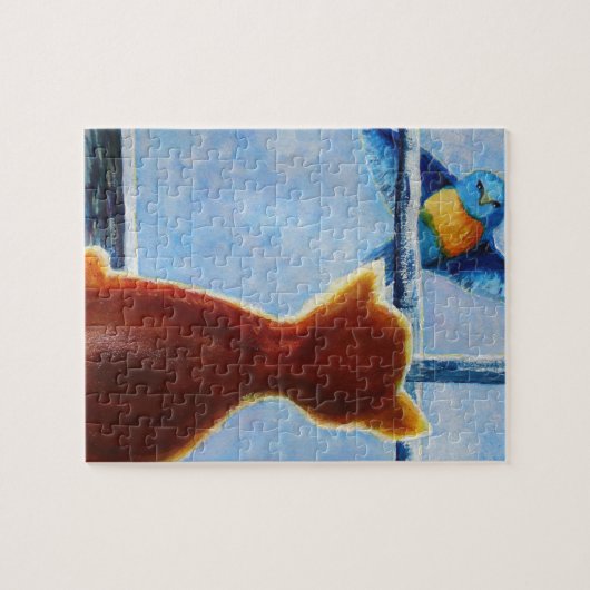 Neckender Vogel Puzzle (Horizontal)