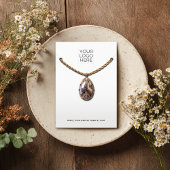 Necklace Add your Logo Juwelier Display Card