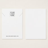 Necklace Add your Logo Juwelier Display Card (Vorne & Hinten)