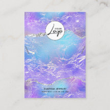 Necklace-Bracelet-Anzeige für Lila und blaue Folie