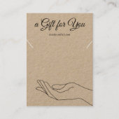 Necklace Bracelet Kraft - Kartenvorführerkarte Visitenkarte (Vorderseite)