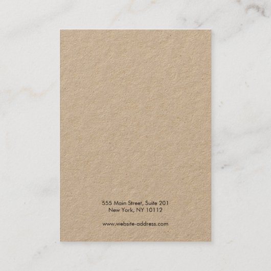 Necklace Bracelet Kraft - Kartenvorführerkarte Visitenkarte (Rückseite)