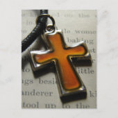 Necklace Cross Stillleben Postkarte (Vorderseite)