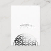 Necklace Display Card ・ Blume von Life/Mandala Visitenkarte (Rückseite)