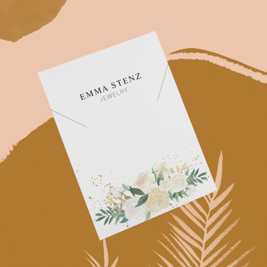 Necklace Display Card ・ Elegante Pastel Floral