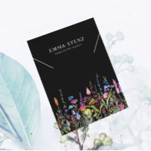 Necklace Display Card ・ Farbige Wildblumen Logo