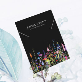 Necklace Display Card ・ Farbige Wildblumen Logo