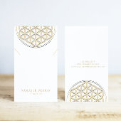 Necklace Display Card ・ Gold Blume des Lebens Visitenkarte