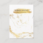 Necklace Display Card ・ Gold-Marmor-Logo Visitenkarte (Vorderseite)