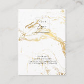 Necklace Display Card ・ Gold-Marmor-Logo Visitenkarte (Rückseite)