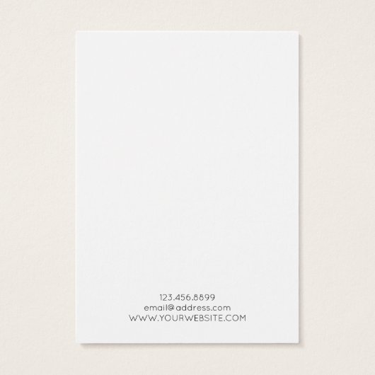 Necklace Display Card ・ Pastel Palm Tree (Rückseite)