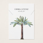 Necklace Display Card ・ Pastel Palm Tree (Vorderseite)