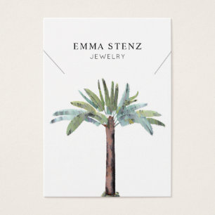 Necklace Display Card ・ Pastel Palm Tree