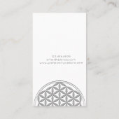 Necklace Display Card ・ Silver Blume des Lebens Visitenkarte (Rückseite)