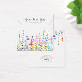 Necklace Display Card ・ Watercolor Wilde Blume (Schreibtisch)