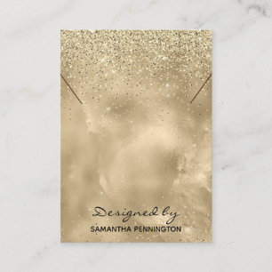 Necklace Display Champagne Champagne Gold Imitat F Visitenkarte